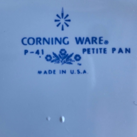 Corningware Petite Pan Cornflower Blue P41 5 1/4” x 1 1/2” Tall - Picture 3 of 5